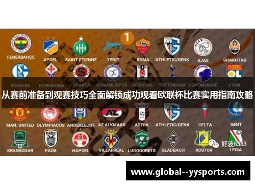 从赛前准备到观赛技巧全面解锁成功观看欧联杯比赛实用指南攻略